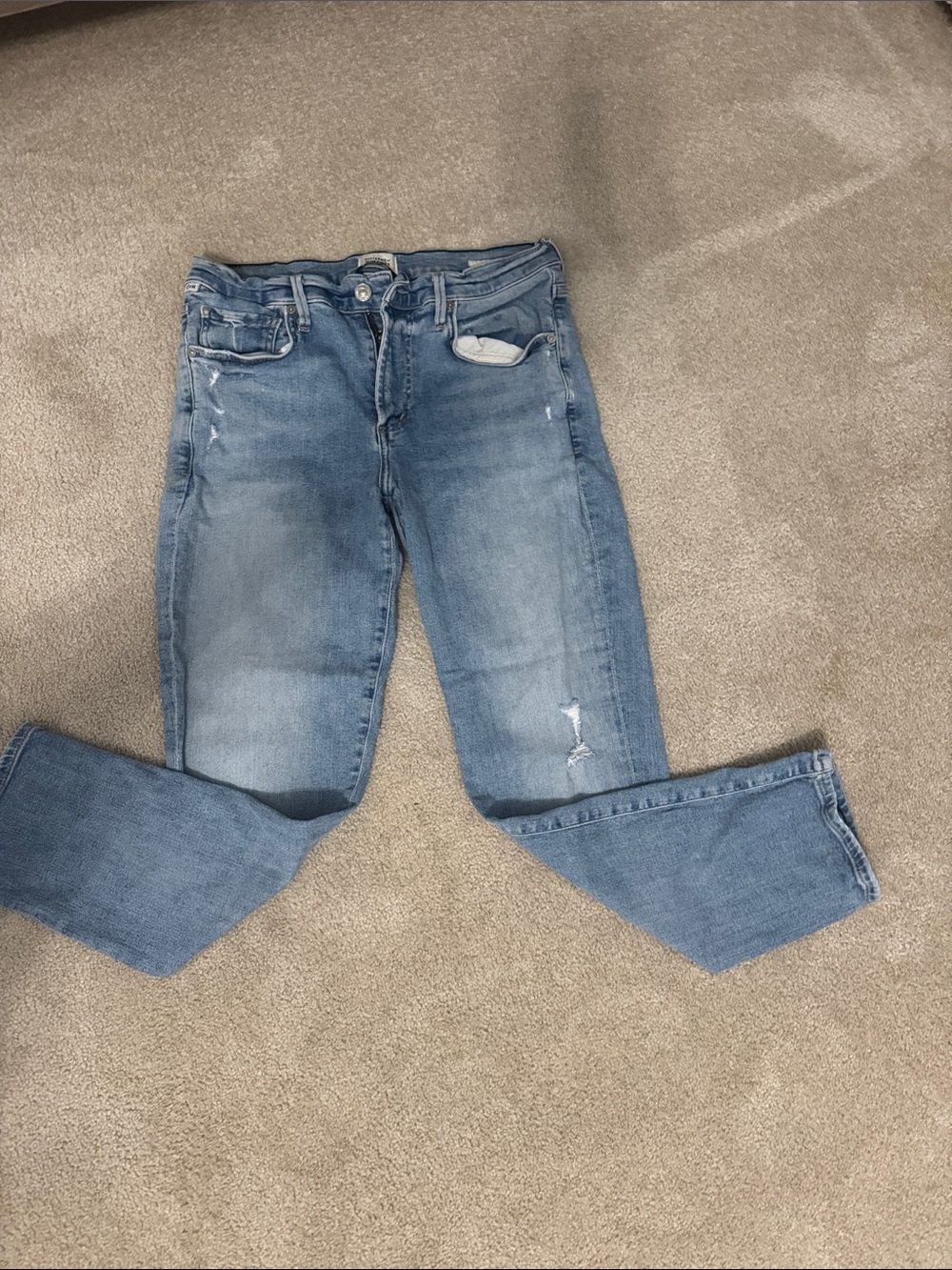 Citizens Of Humanity Ella Light Blue Straight Leg Jeans